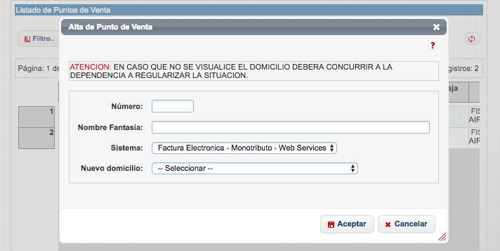 Agregar nuevo punto de venta