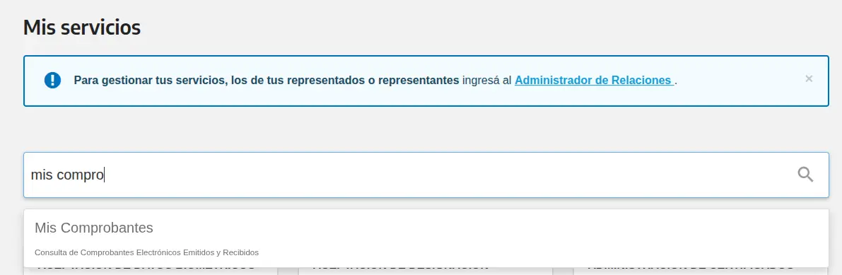 Buscar Mis Comprobantes en ARCA