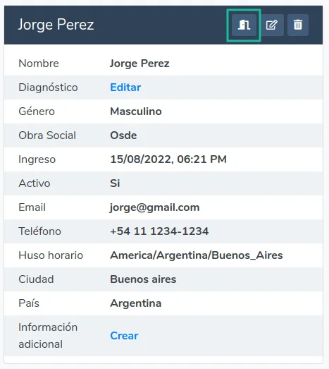 Dar de alta paciente