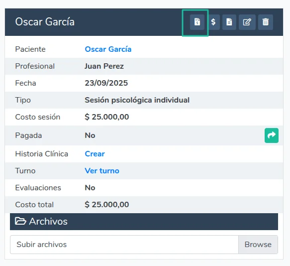 Generar Factura Electrónica