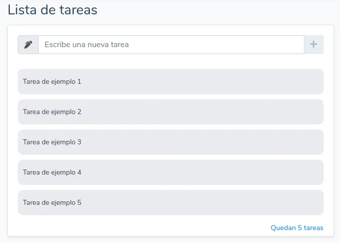 Lista de tareas