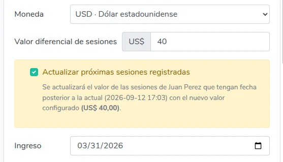 Moneda del paciente