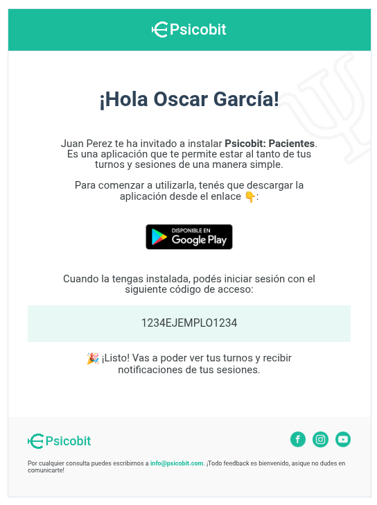 Enviar por email